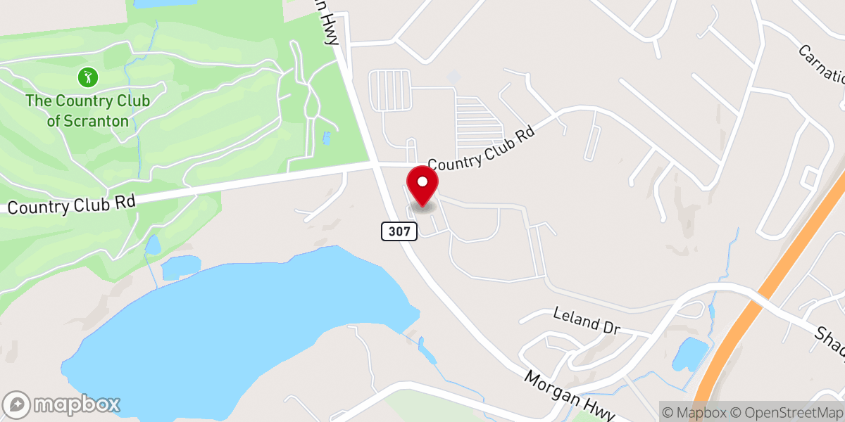 Map showing location of Clarks Summit Senior Living