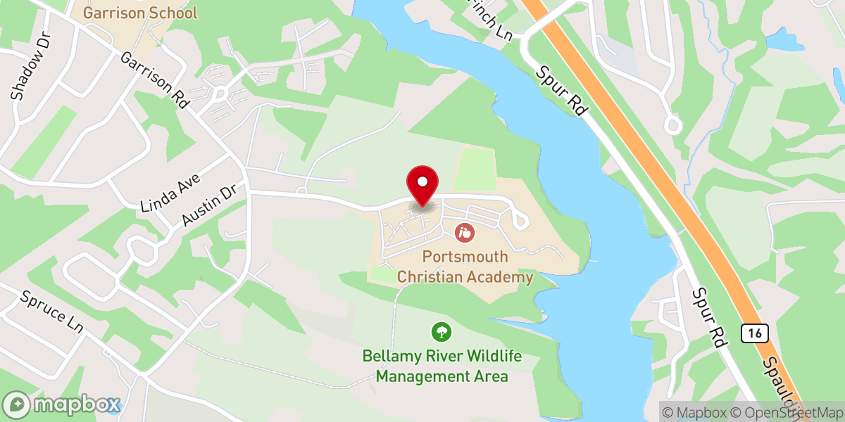 Map showing location of Pilgrim Orthodox Presbyterian Church