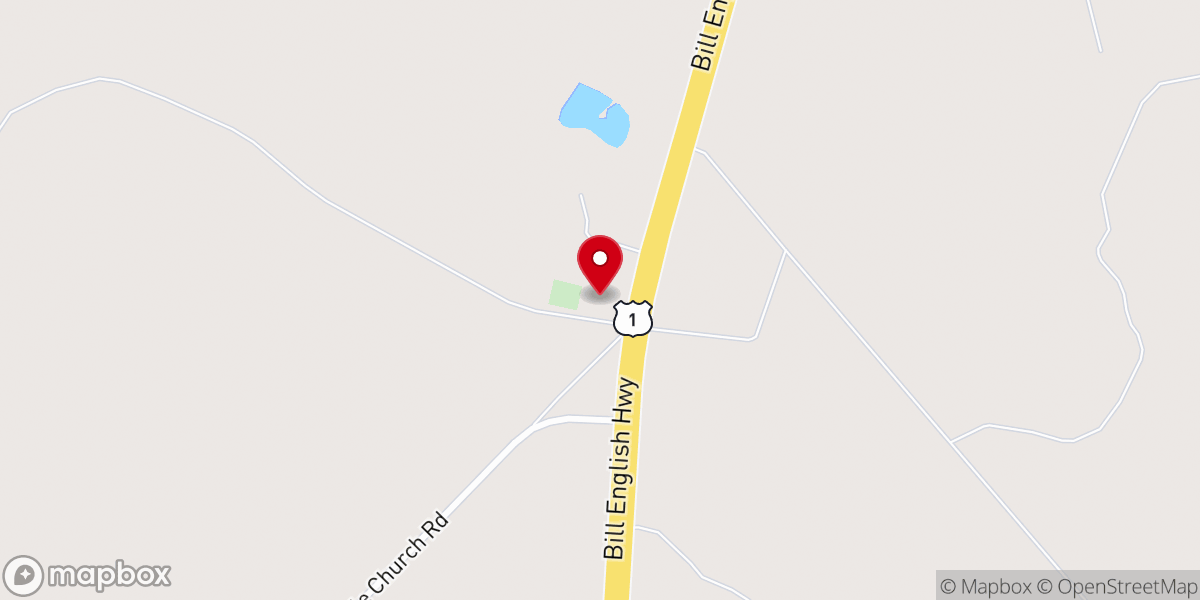 Map showing location of Blundale Baptist Church