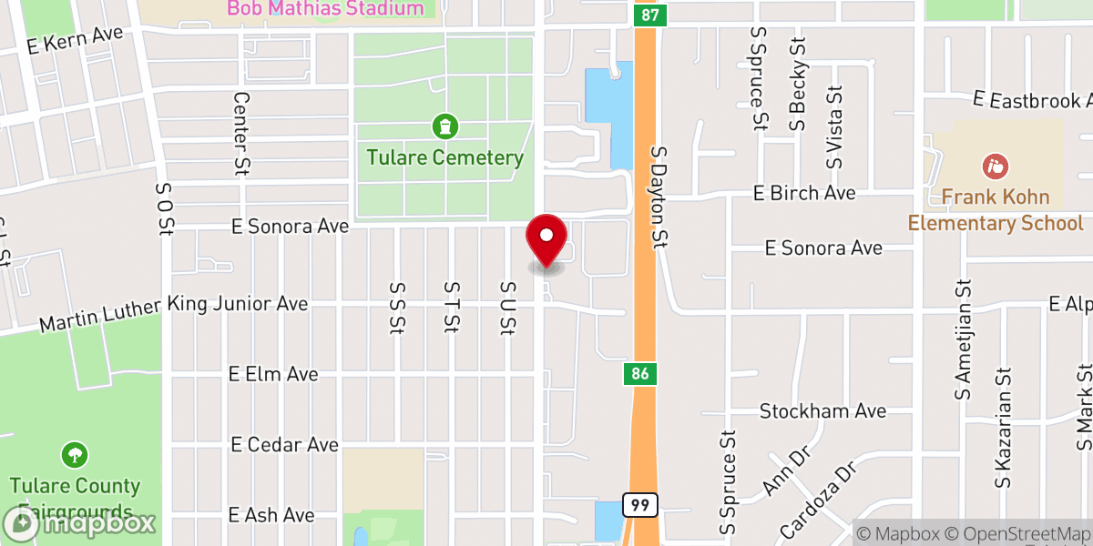 Map showing location of River Valley Church