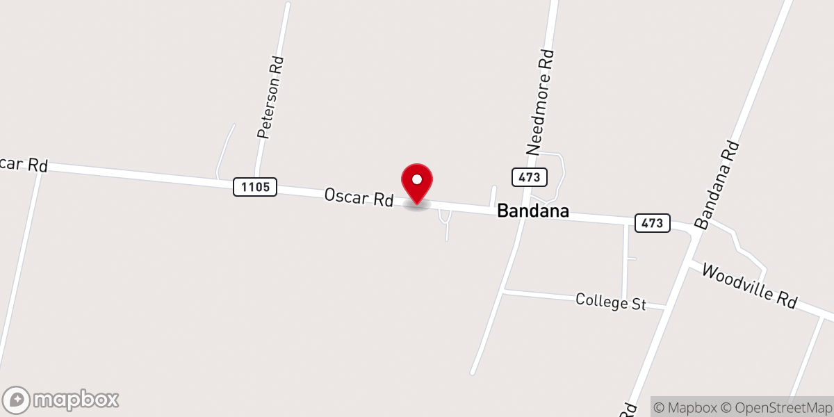 Map showing location of Bandana Community Church