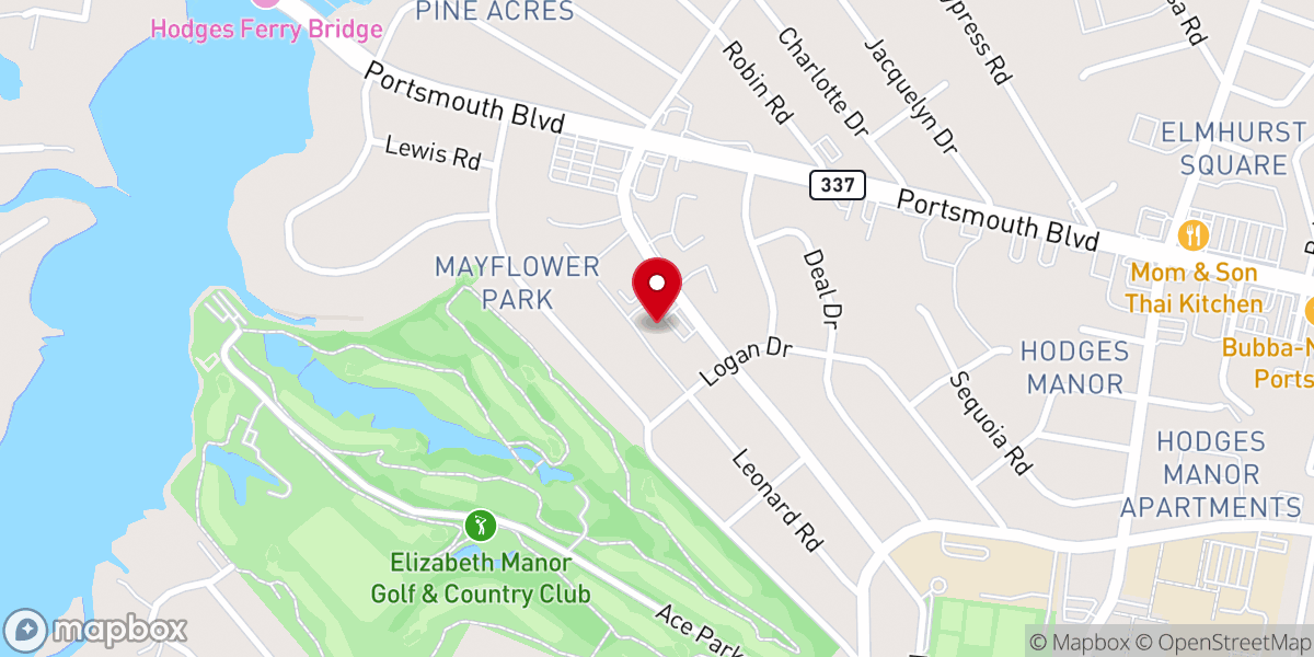 Map showing location of Watermark Bible Church