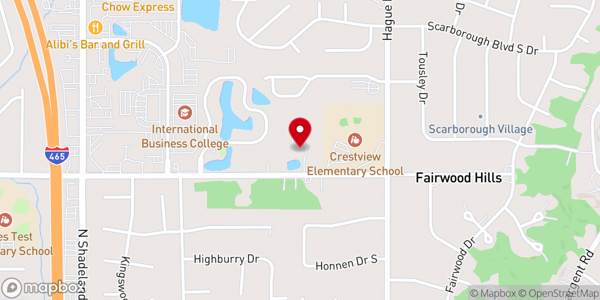 Map showing location of Indianapolis Apostolic Christian Church