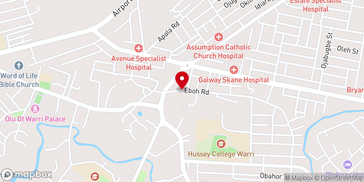 Map showing location of NewLife Baptist Church (Havilah land)