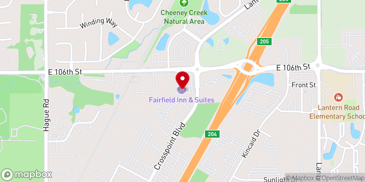 Map showing location of Fairfield by Marriott Inn & Suites Indianapolis Fishers