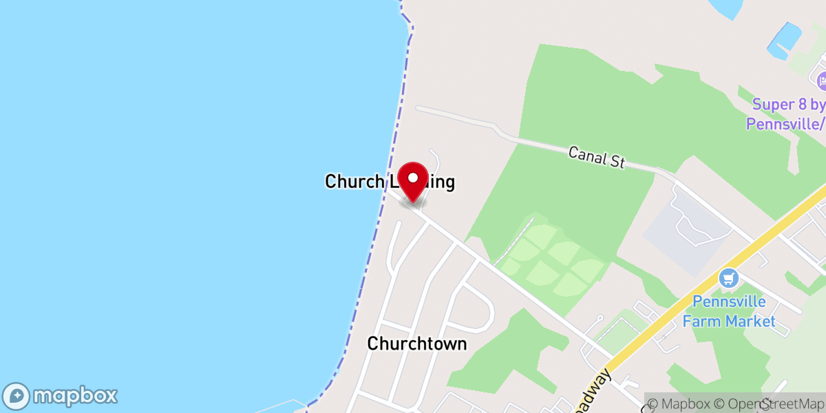Map showing location of Pennsville Historical Society & Museum