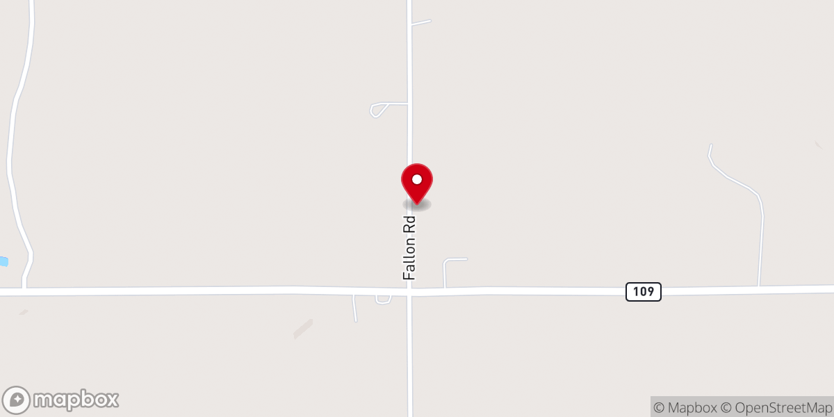 Map showing location of Shoals Baptist Church