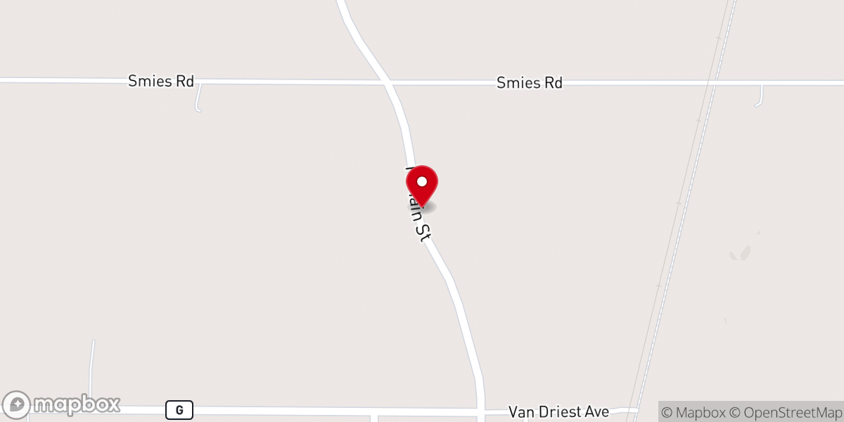Map showing location of Presbyterian cemetery
