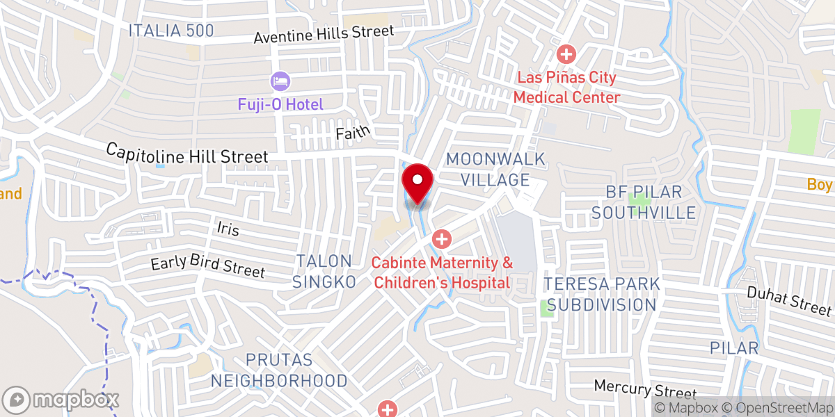 Map showing location of Mary Immaculate Parish Viewing Chapel