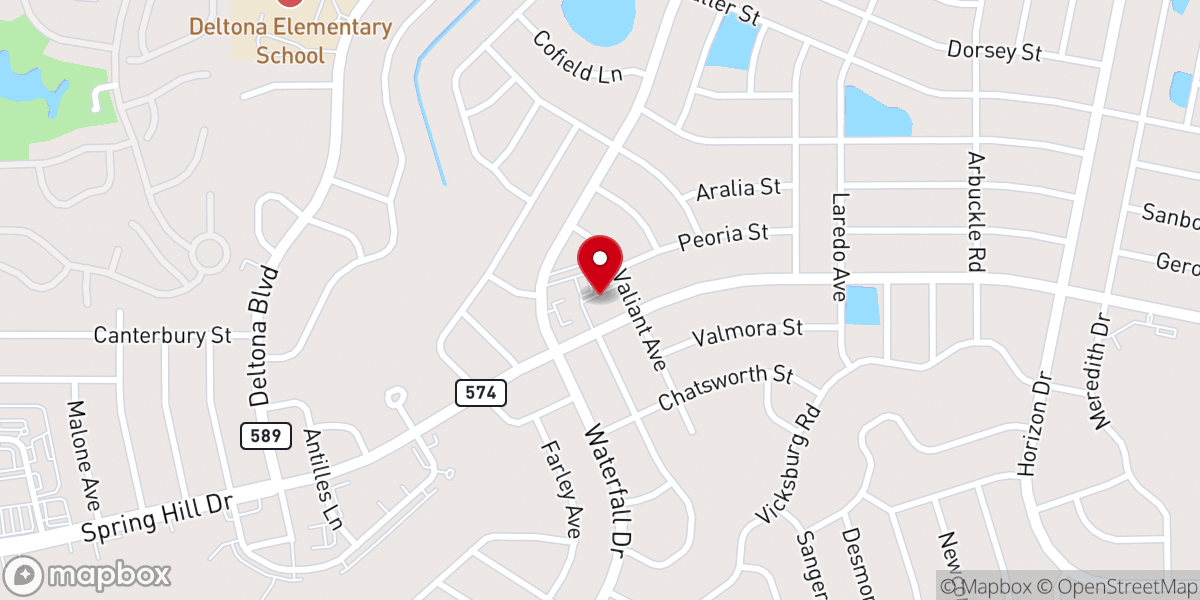 Map showing location of Grace St. Mark's Presbyterian Church