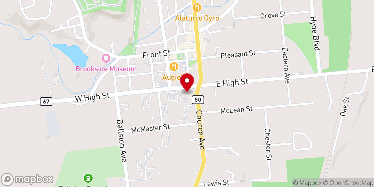 Map showing location of Christ Episcopal Church
