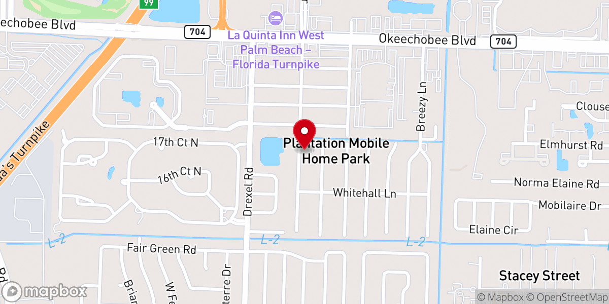 Map showing location of Apostolic Christian Church