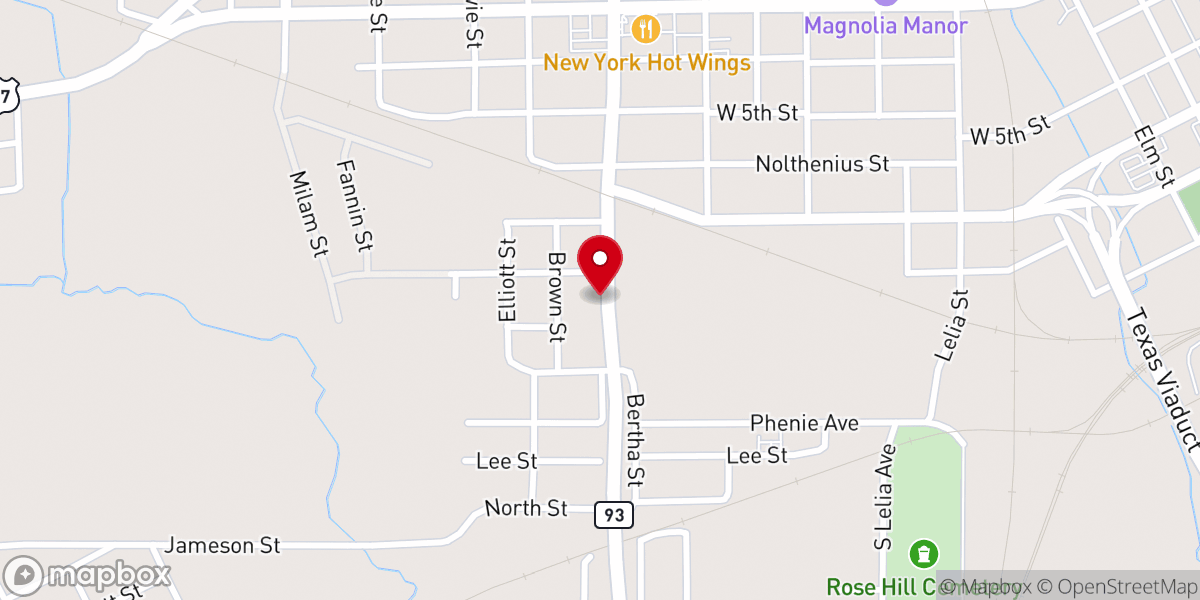 Map showing location of God's House Of Prayer Texarkana Texas