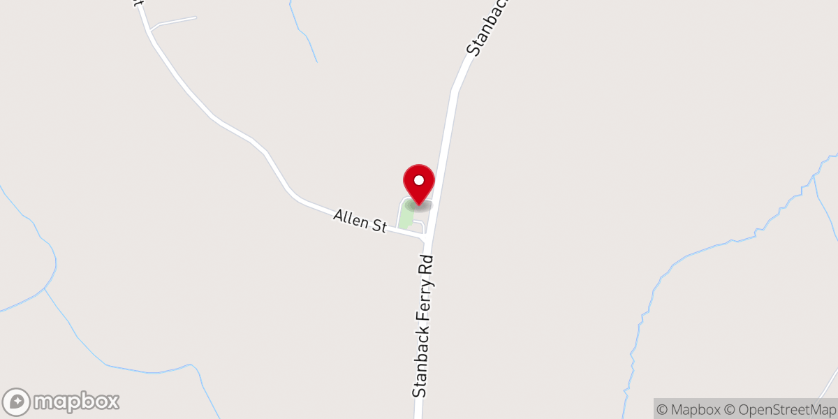 Map showing location of Olivet Church