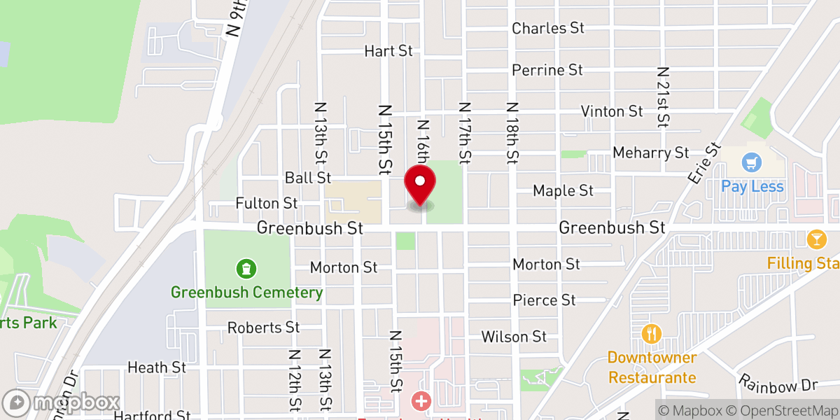 Map showing location of God's House