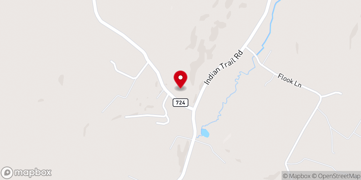 Map showing location of Trinity Lutheran Church