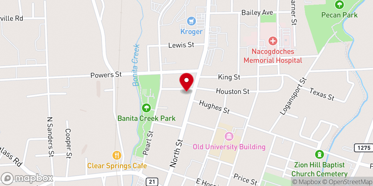 Map showing location of Site of the Mission Nuestra Señora de Guadalupe