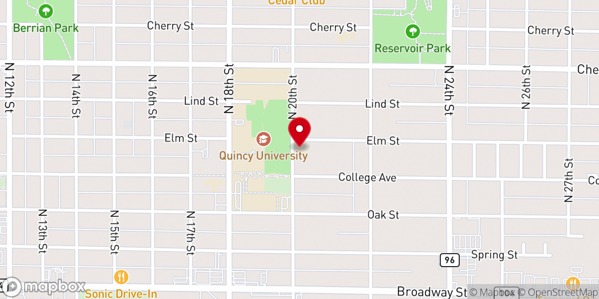 Map showing location of Holy Cross Friary