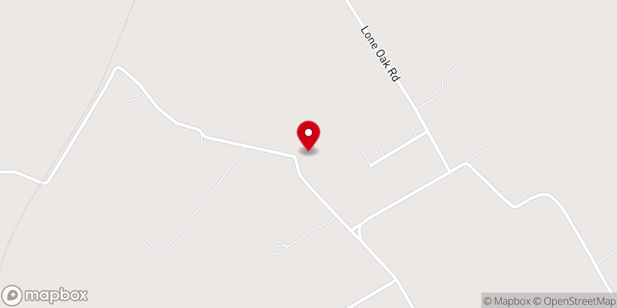 Map showing location of Lone Oak Church