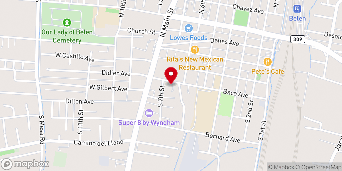 Map showing location of Iglesia Nueva Esperanza