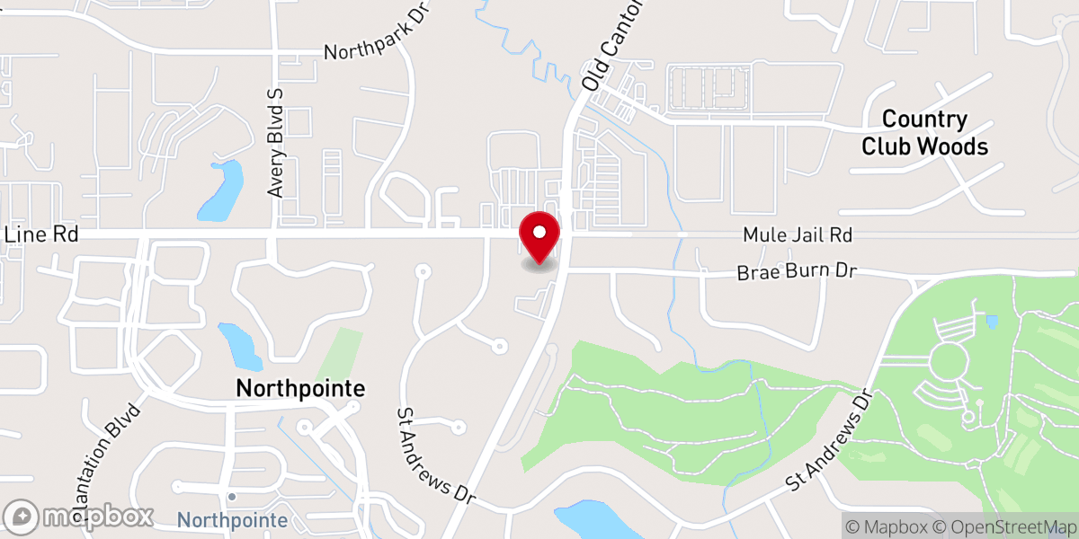 Map showing location of Ascension Lutheran Church