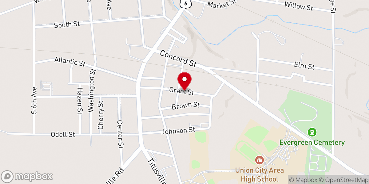 Map showing location of Wilkins Community Church