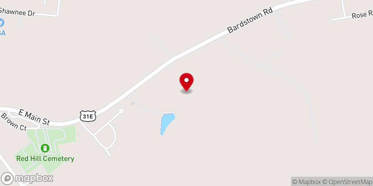 Map showing location of Gospel of Grace Baptist Church