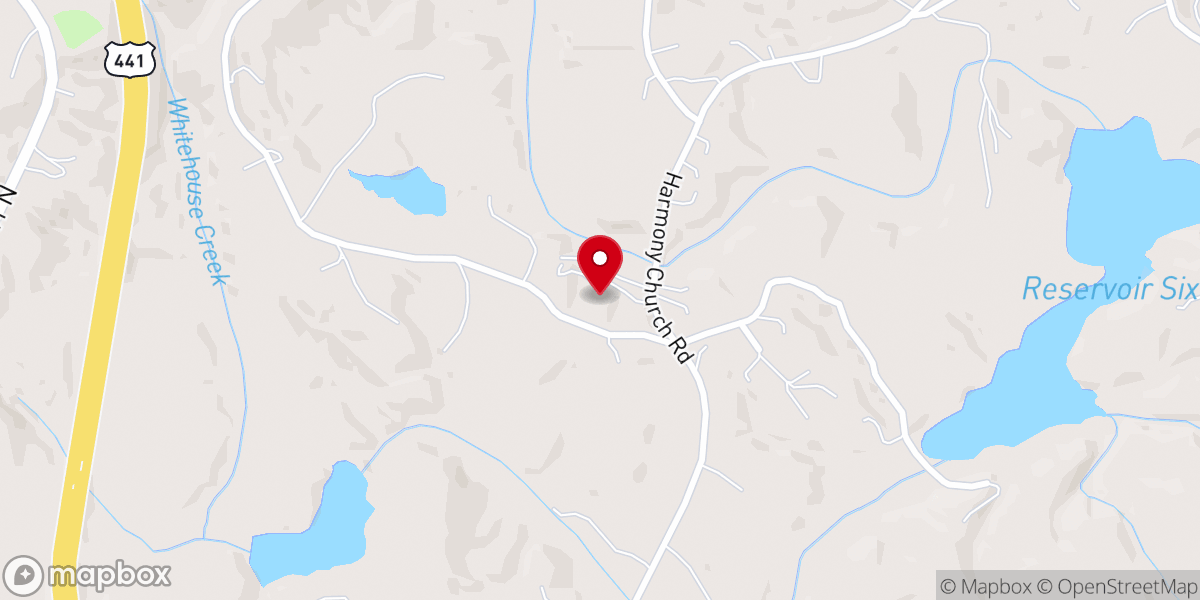 Map showing location of Fresh Fire Worship Center