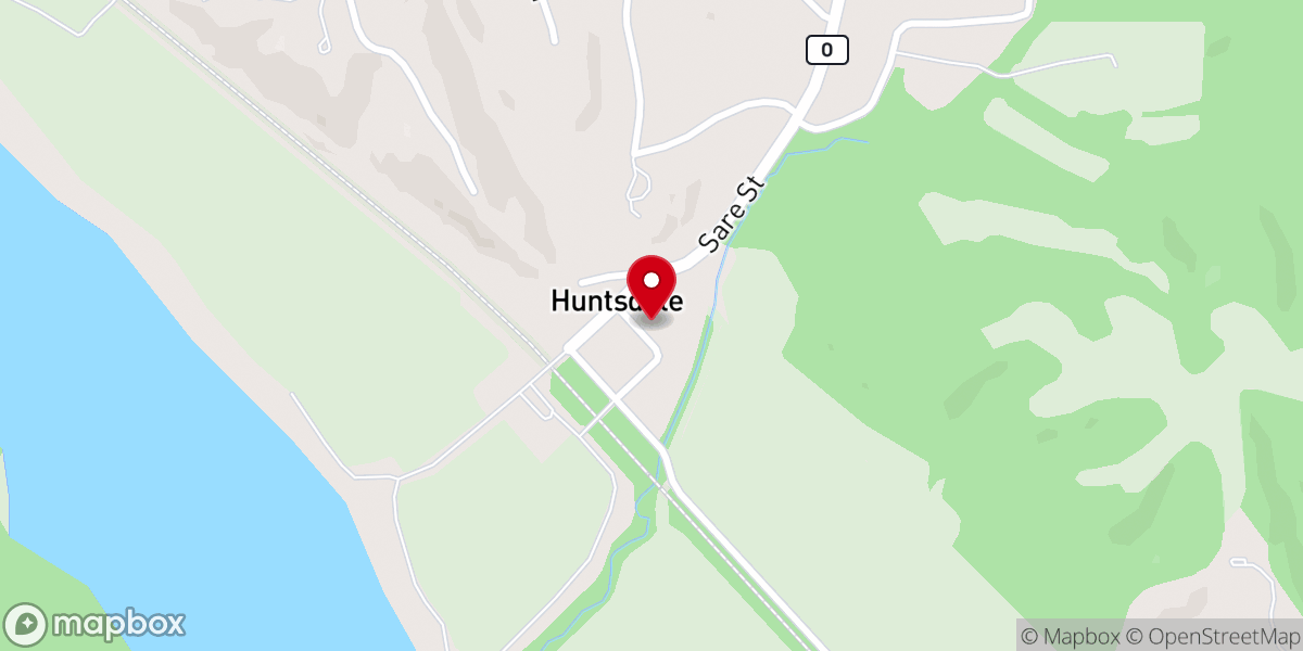 Map showing location of Huntsdale Baptist Church