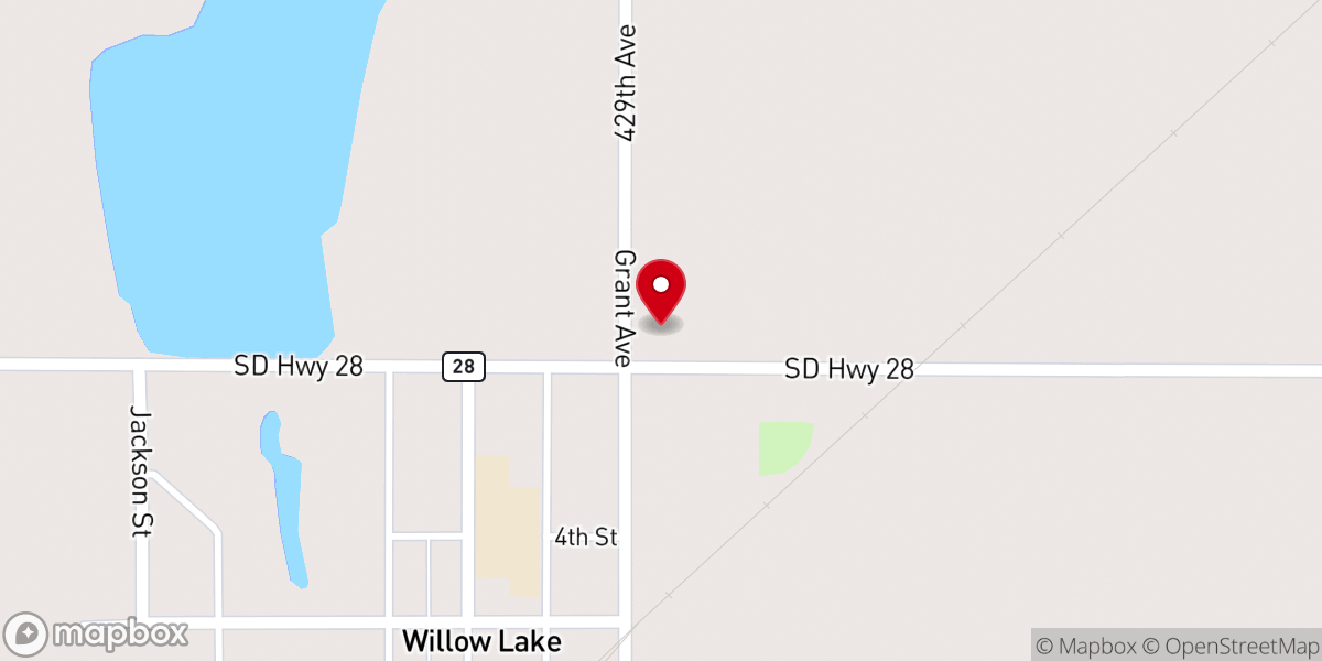 Map showing location of Good Hope Lutheran Church