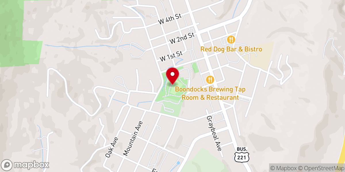 Map showing location of West Jefferson Municipal Park