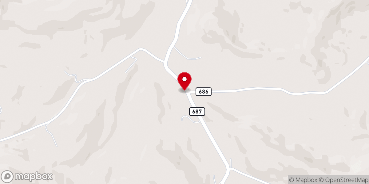 Map showing location of Brooks Memorial Baptist Church