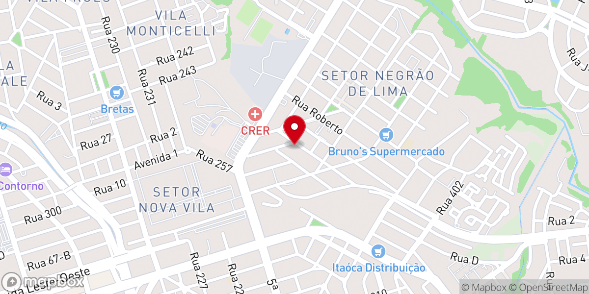 Map showing location of Paróquia Santo Antônio de Pádua - Negrão de Lima