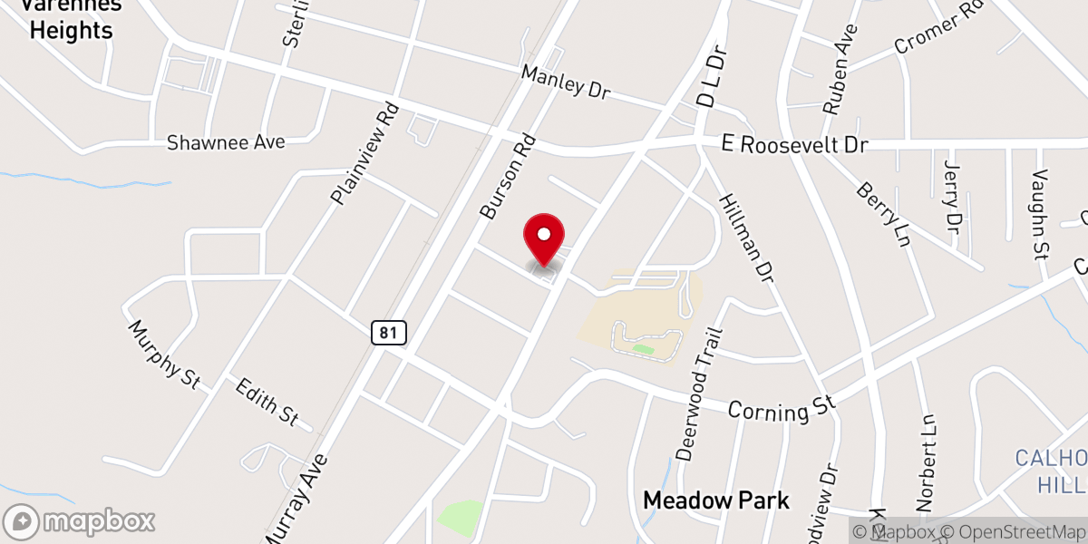 Map showing location of Word Tabernacle