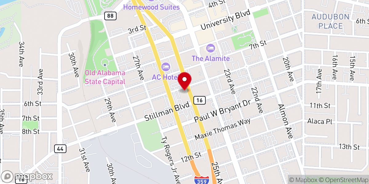 Map showing location of Saint John the Baptist Mission Church (of Holy Spirit Parish)