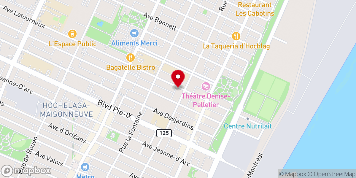 Map showing location of Église Réformée Baptiste de la Trinité