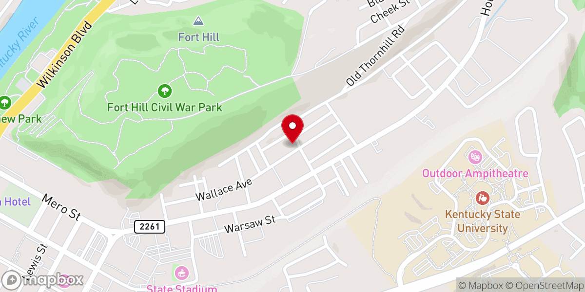 Map showing location of Frankfort Community Church
