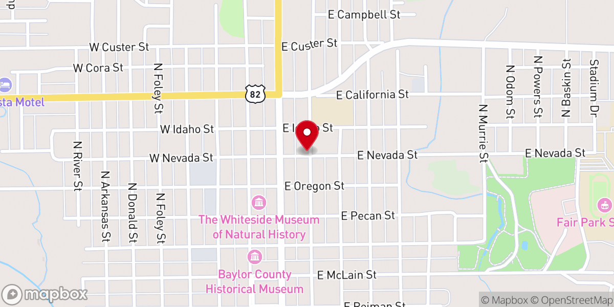 Map showing location of Seymour Church of Christ - Food Distribution Center