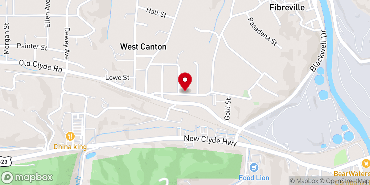 Map showing location of Church of God of Prophecy