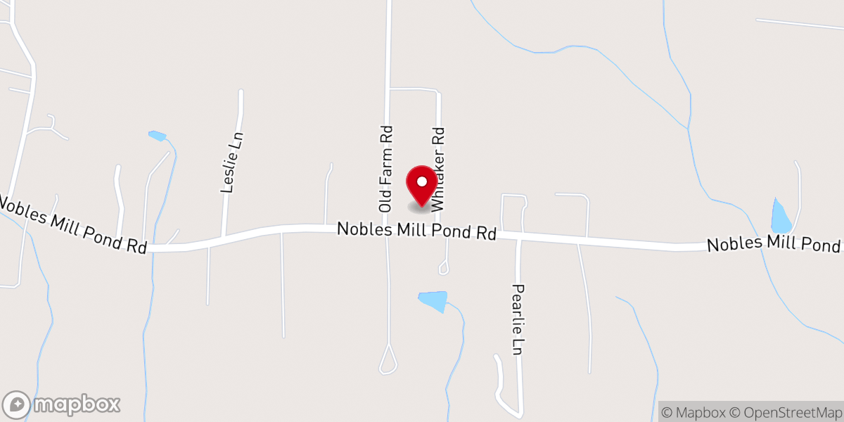 Map showing location of Mount Galilee Church