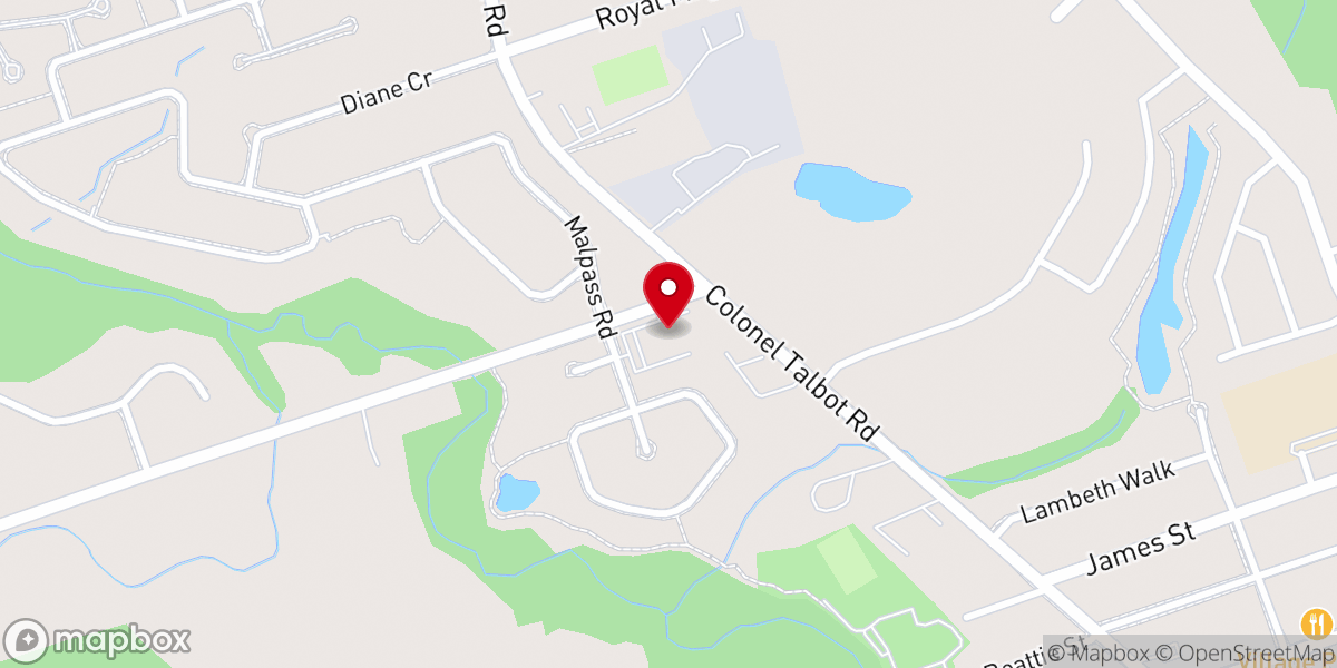 Map showing location of New Hope Community Church
