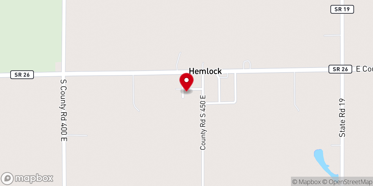 Map showing location of Mt Gilead Baptist Church