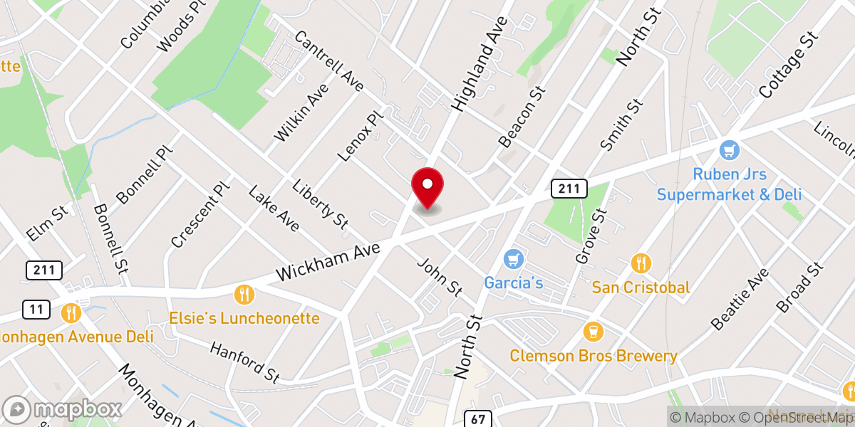 Map showing location of Middletown NY Seventh-day Adventist Church