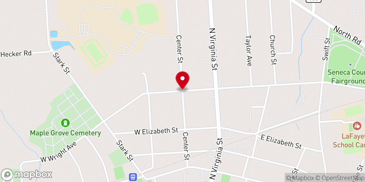 Map showing location of St. Francis and St. Clare Knights of Columbus Coun