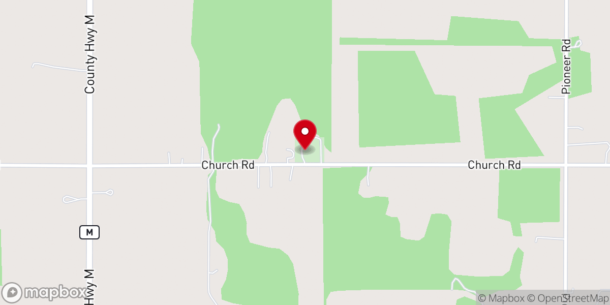 Map showing location of Long Lake Lutheran Church ELCA