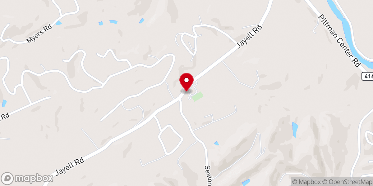 Map showing location of Roberts United Methodist Church