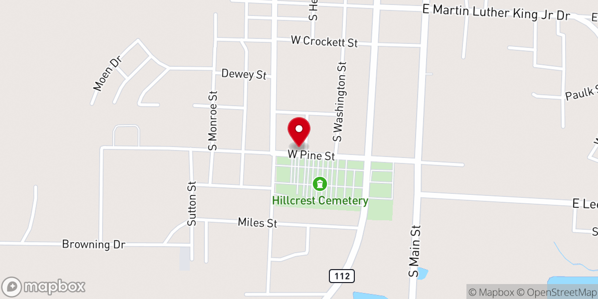 Map showing location of Messiah Outreach Ministries