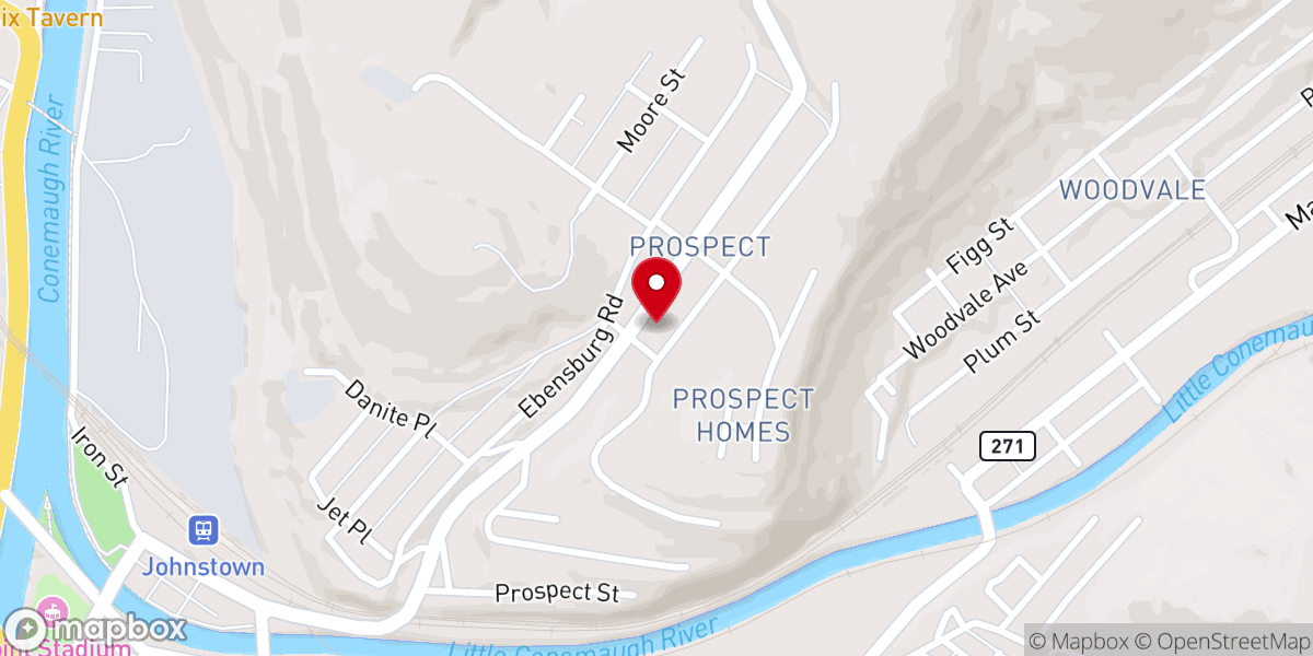 Map showing location of Stevens Memorial Holy Church