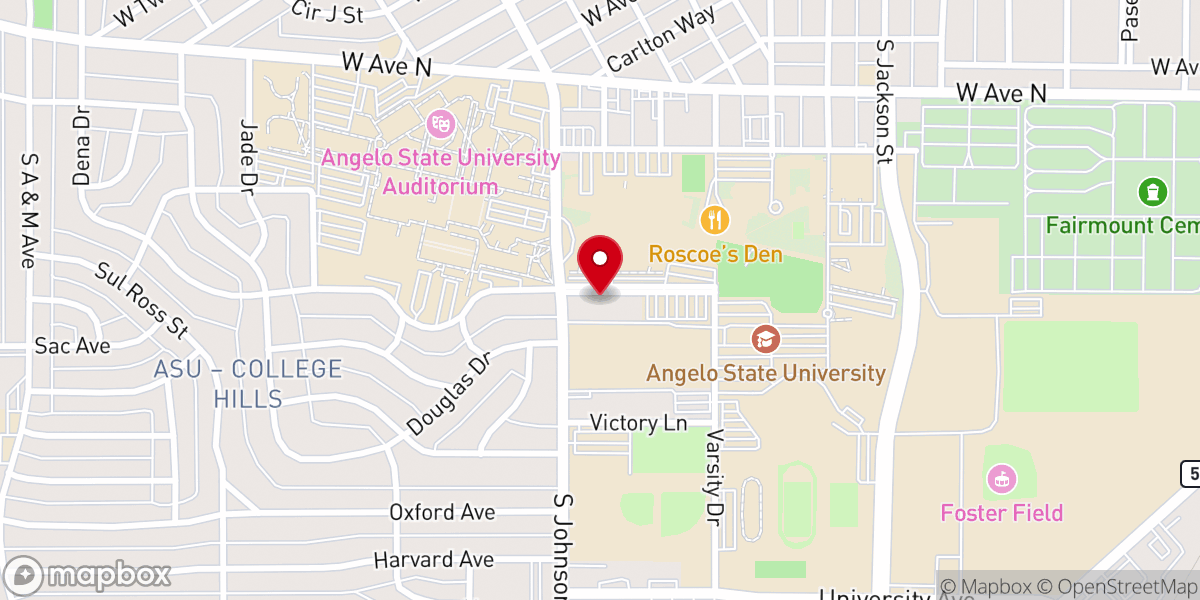 Map showing location of Hope Korean Baptist Church