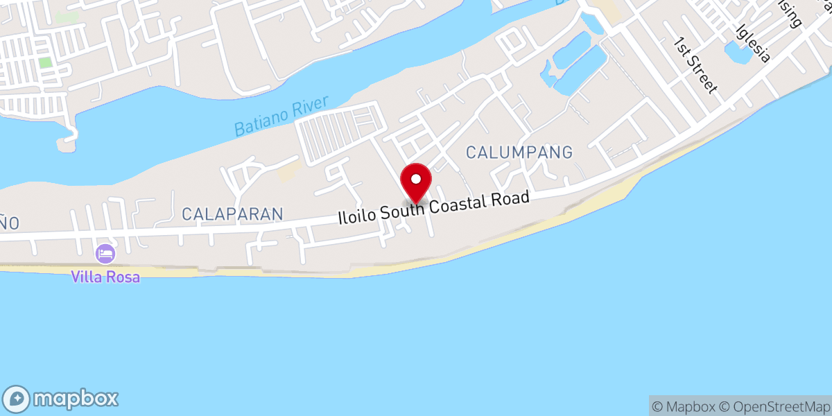 Map showing location of Cornerstone Baptist Church of Iloilo